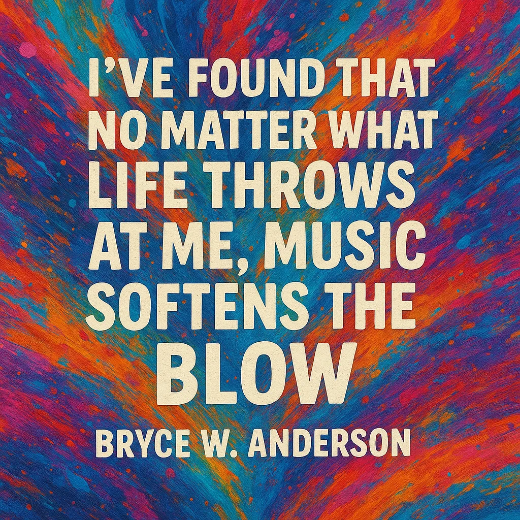 I’ve found that no matter what life throws at me, music softens the blow