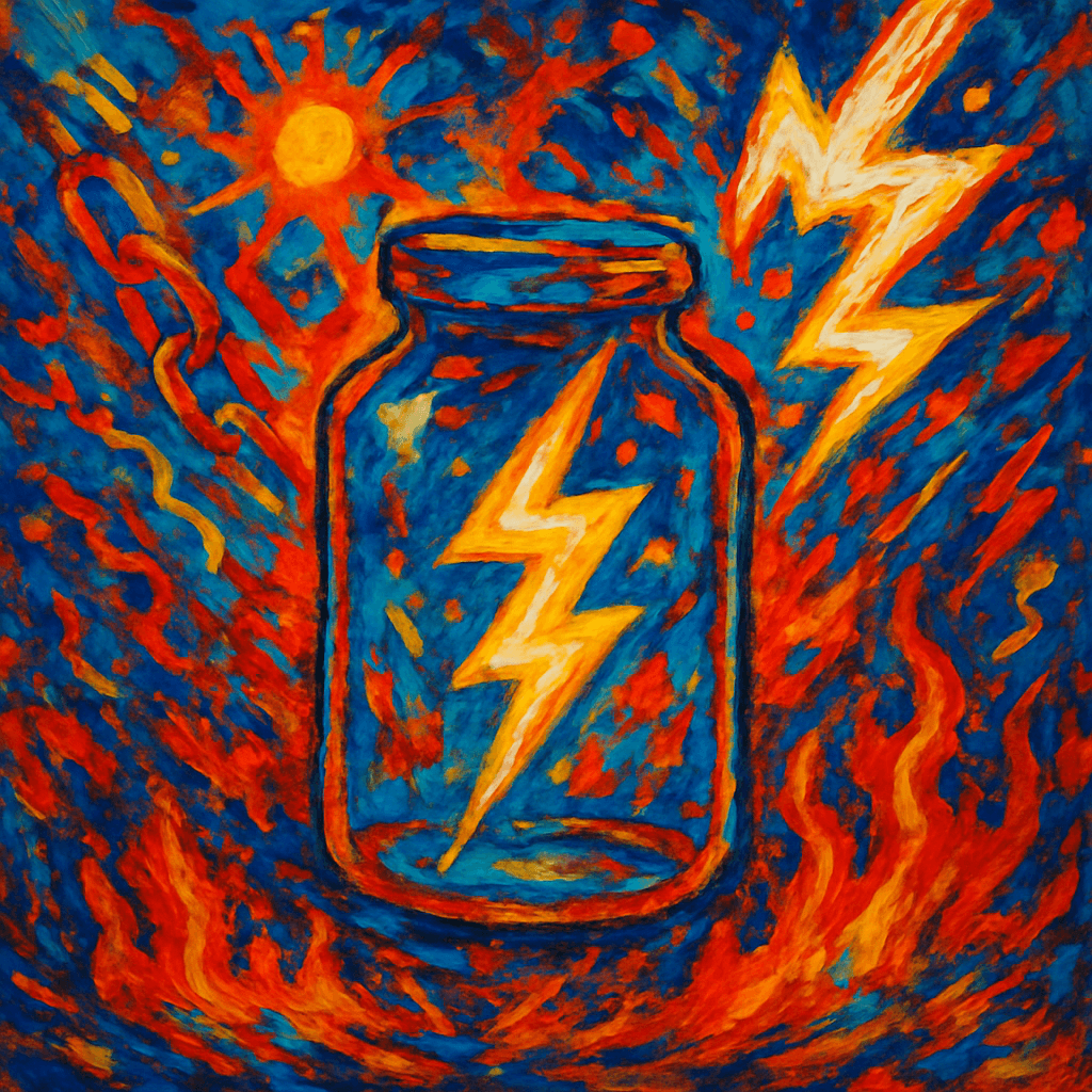Lightning in a jar cover art